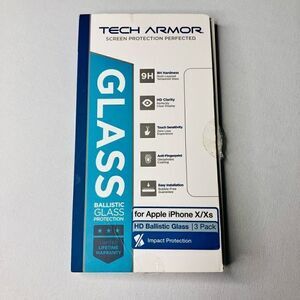 Tech Armor Glass Screen Protector HD Ballastic Glass For Iphone X/XS